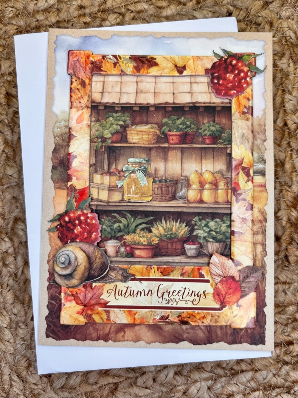 Handmade Fall / Autumn / Thanksgiving Greeting Card